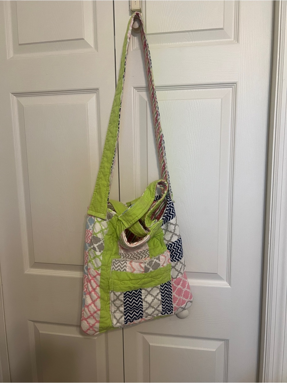 BOHO themed Purse upcycled Quilt Piece